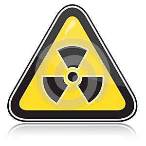 Upozornenie žiarenie nebezpečenstvo 