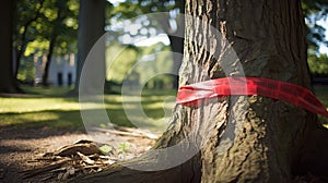 warning red caution tape