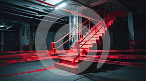 warning red caution tape