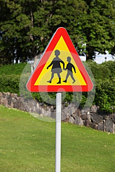 Warning Road Sign