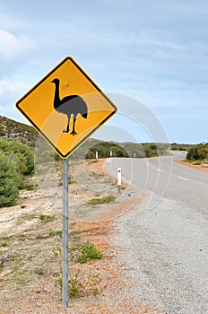 Warning Road Sign in Australia