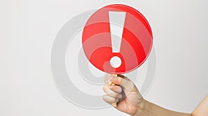 The warning sign.AI generated image photo