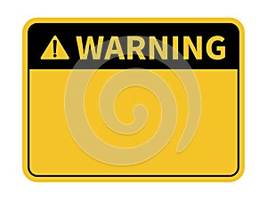 Warning sign. Blank warning sign. Vector