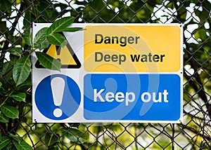 Warning sign, Danger