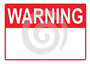 Warning sign Danger Sign with blank space for your text printable paper templates available for A4 paper vector