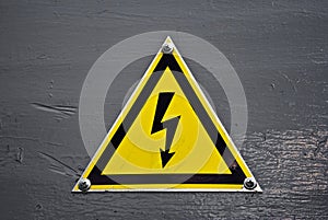 Warning sign - electricity