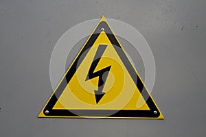 Warning sign - electricity