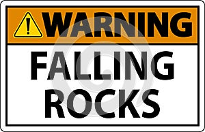 Warning Sign, Falling Rocks