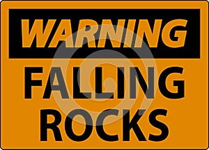 Warning Sign, Falling Rocks
