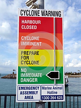 A warning sign in the form of a indicator board alerting people to the danger of