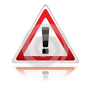 Warning sign icon uk exclamation
