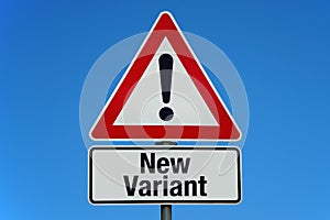 Warning Sign - New Variant of Covid 19