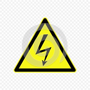 Warning sign Vector illustration