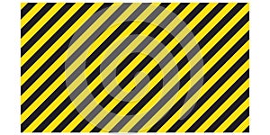 Warning striped rectangular background, yellow and black stripes on the diagonal, a warning to be careful - the potential danger v photo