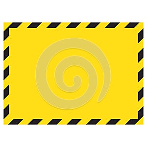 Warning striped square background, warning to be careful, potential danger, yellow & black stripes on the diagonal