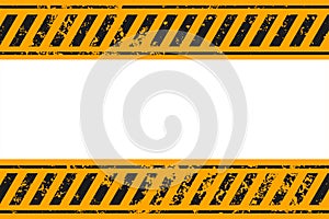 Warning style yellow and black stripes background design