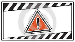 Warning tape vector design, hazard barrier, caution stripe, danger tape, safety cordon illustration Generative AI photo
