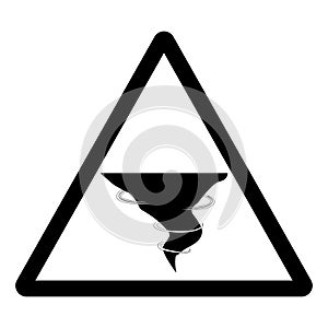 Warning Tornado Shelter Symbol Sign, Vector Illustration, Isolate On White Background Label .EPS10