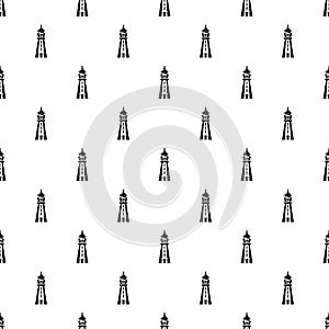 Warning tower pattern vector seamless