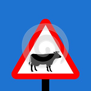 Warning triangle Cattle