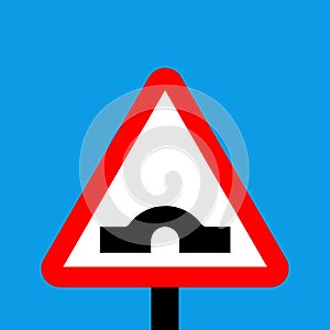 Warning triangle Hump bridge