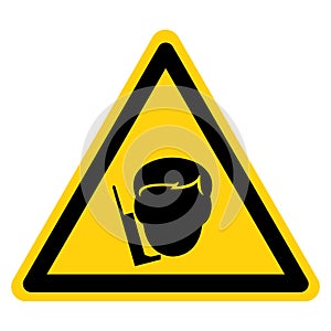 Warning Walking Do Not Use Mobile Phone Symbol Sign, Vector Illustration, Isolate On White Background Icon. EPS10