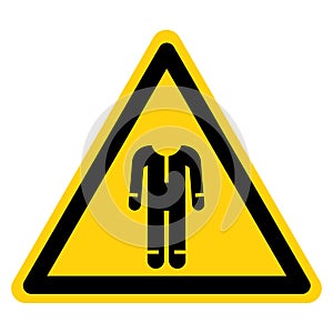 Warning Wear Protective Clothing Symbol Sign ,Vector Illustration, Isolate On White Background Label. EPS10