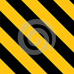 Warning yellow black diagonal stripes line. Safety stripe warning caution hazard danger road vector sign symbol.