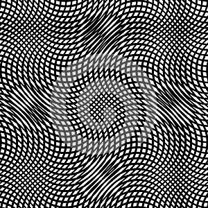 Warp, free-form reticular array, matrix of  lines. Complex geometric net, web cellular pattern, cellular background. Free-form,