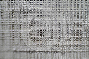 warp and weft in a cotton fabric detail