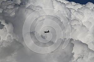 Warplanes in the clouds