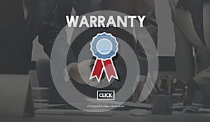 Warranty Guarantee Guaranty Quality Certificate Concept photo