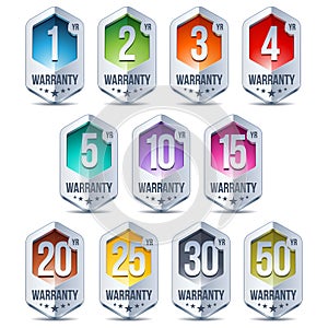 Warranty Seal Hexagon Chrome Badge photo