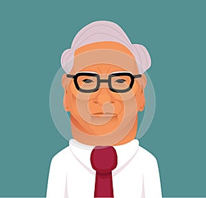 Warren buffett vector illustration