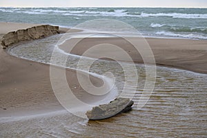 Warren Dunes River Log