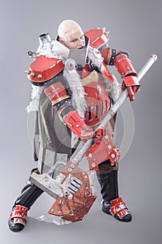 Warrior in the Armor with Axe