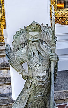 Warrior Guardian Temple Wat Pho Bangkok Thailand