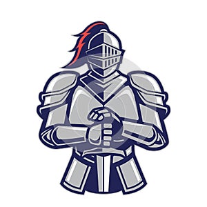 Warrior knight mascot