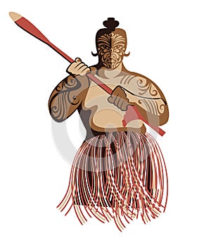 Warrior Maori tribe.
