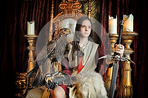 Warrior Princess on the throne