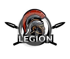 A warrior of Rome, a legionary logo.