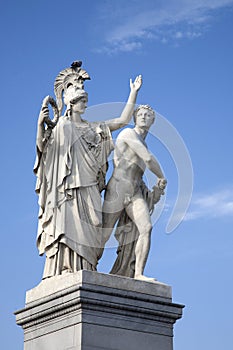 Warrior Sculpture; Schlossbrucke Bridge; Unter den Linden; Berlin