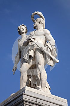 Warrior Sculpture; Schlossbrucke Bridge; Unter den Linden; Berlin