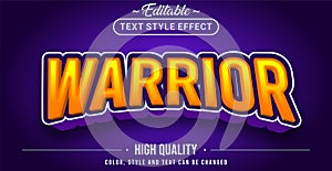 Warrior text effect - Editable text effect