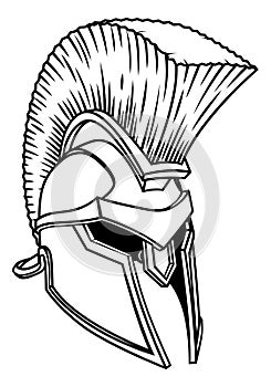 Gladiator Spartan Trojan Roman Helmet photo