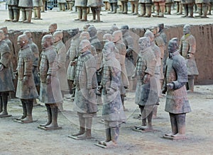 Warriors of famous Terracotta Army in Xian China