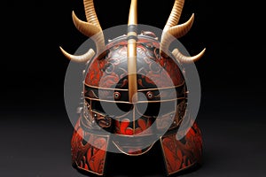 warriors helmet with tall kabuto crest