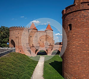 Warsaw Barbican - fortification of the old citty walls - Warsaw, Poland photo