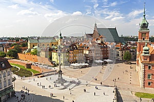 Warsaw Castle Square in the old town