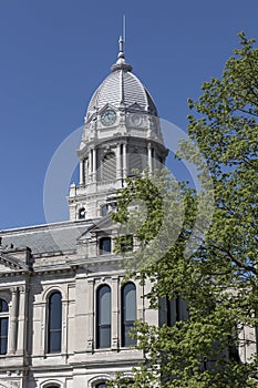 Kosciusko County Courthouse. Built in Second Empire architectural style, construction began in 1881 and finished in 1884 photo